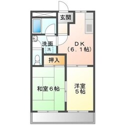 蟹江駅 徒歩24分 2階の物件間取画像